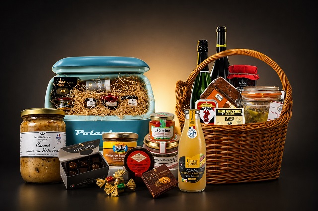 Panier cadeau gourmand de fête